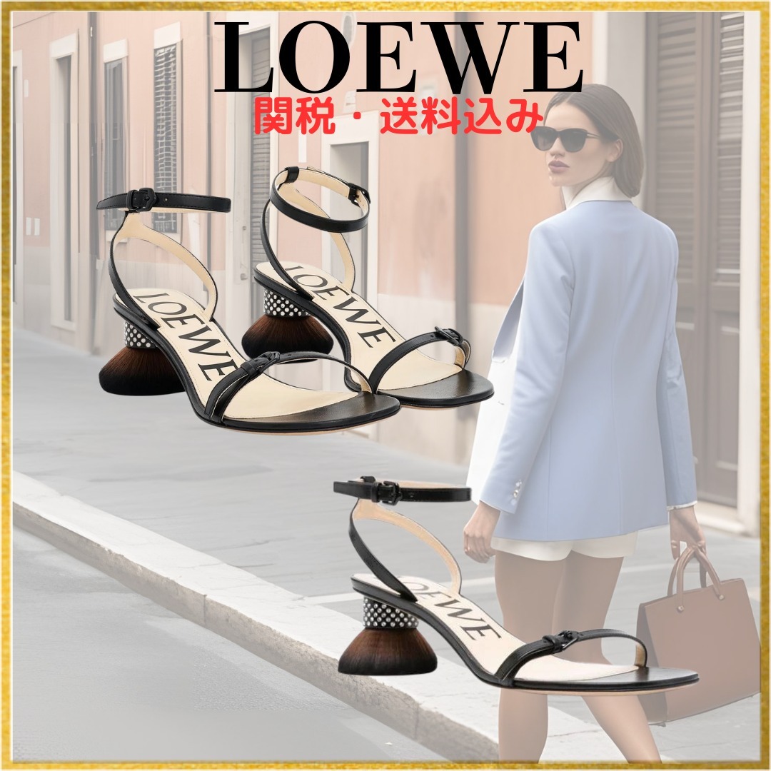 個性的【LOEWE】 ペタル ブラッシュ ヒールサンダル 関税込み