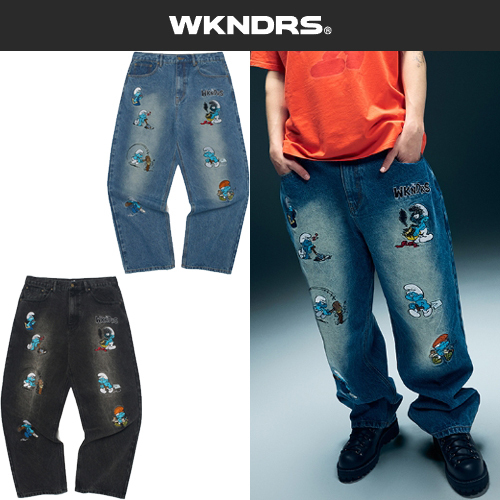 ★2025SS新作★WKNDRS X SMURFS★HANDY DENIM PANTS