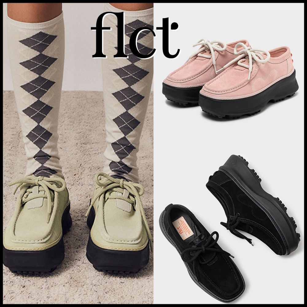 flct ■ Mocha platform wallabee (3color)