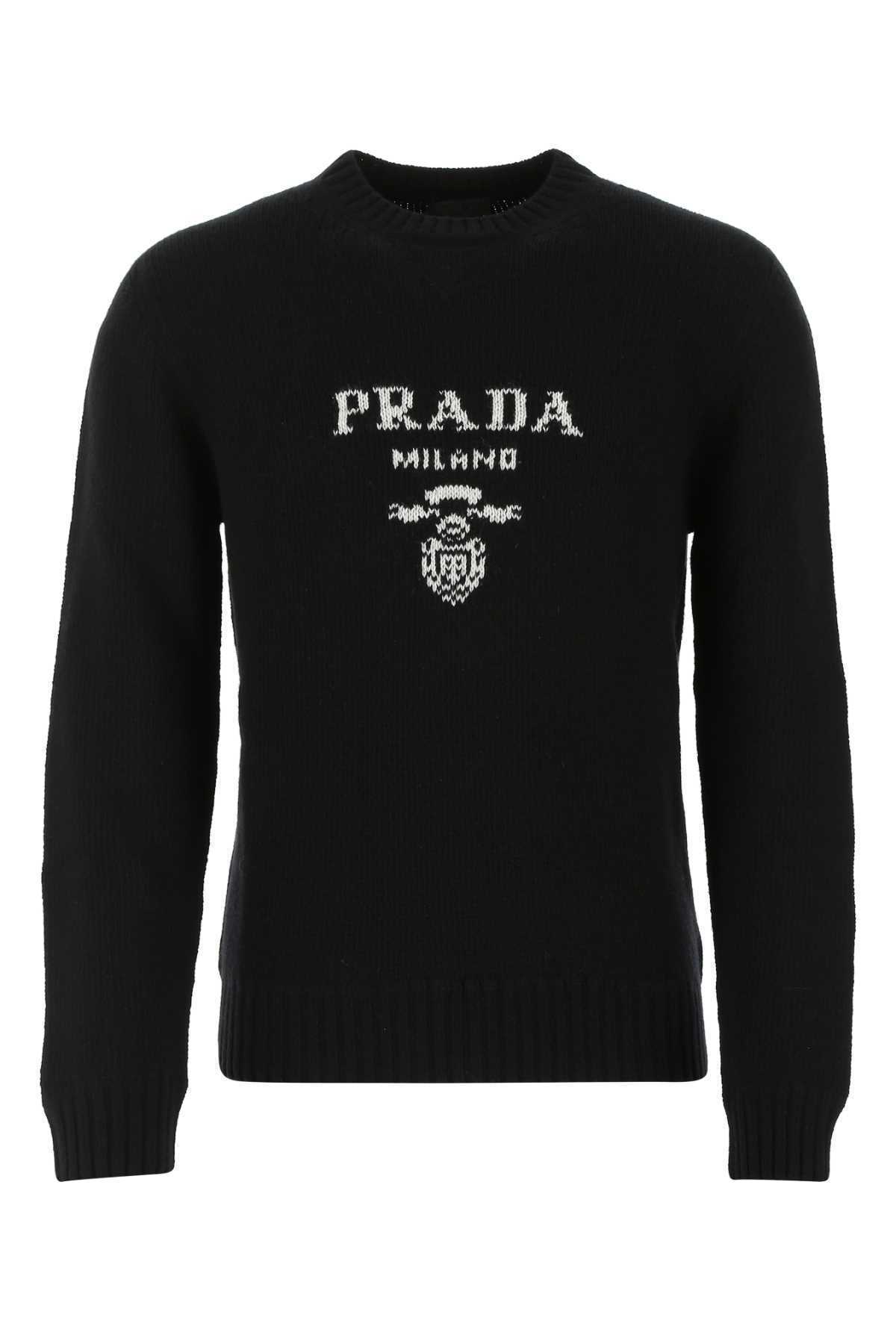 【関税&送料込】Prada Black Wool Blend Sweater