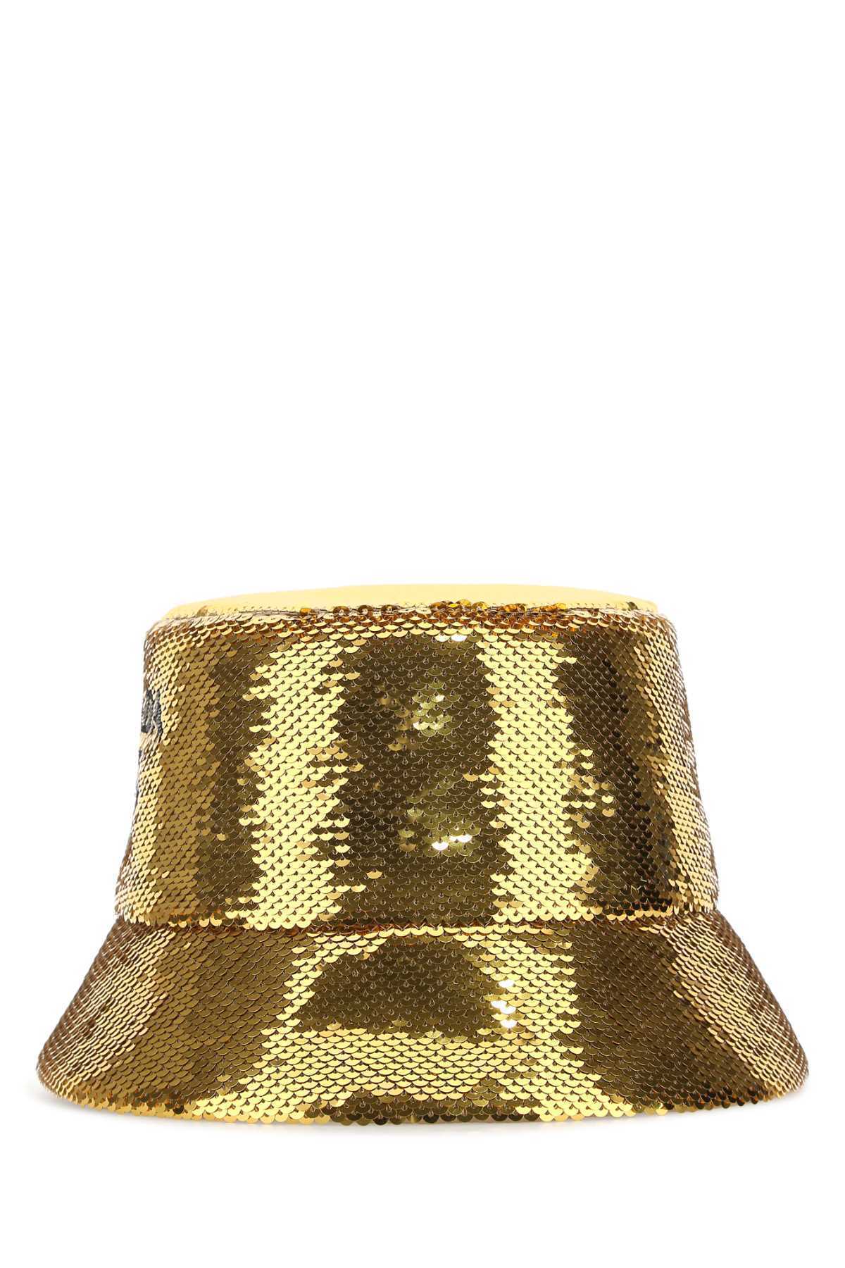 【関税&送料込】Prada Gold Sequins Bucket Hat