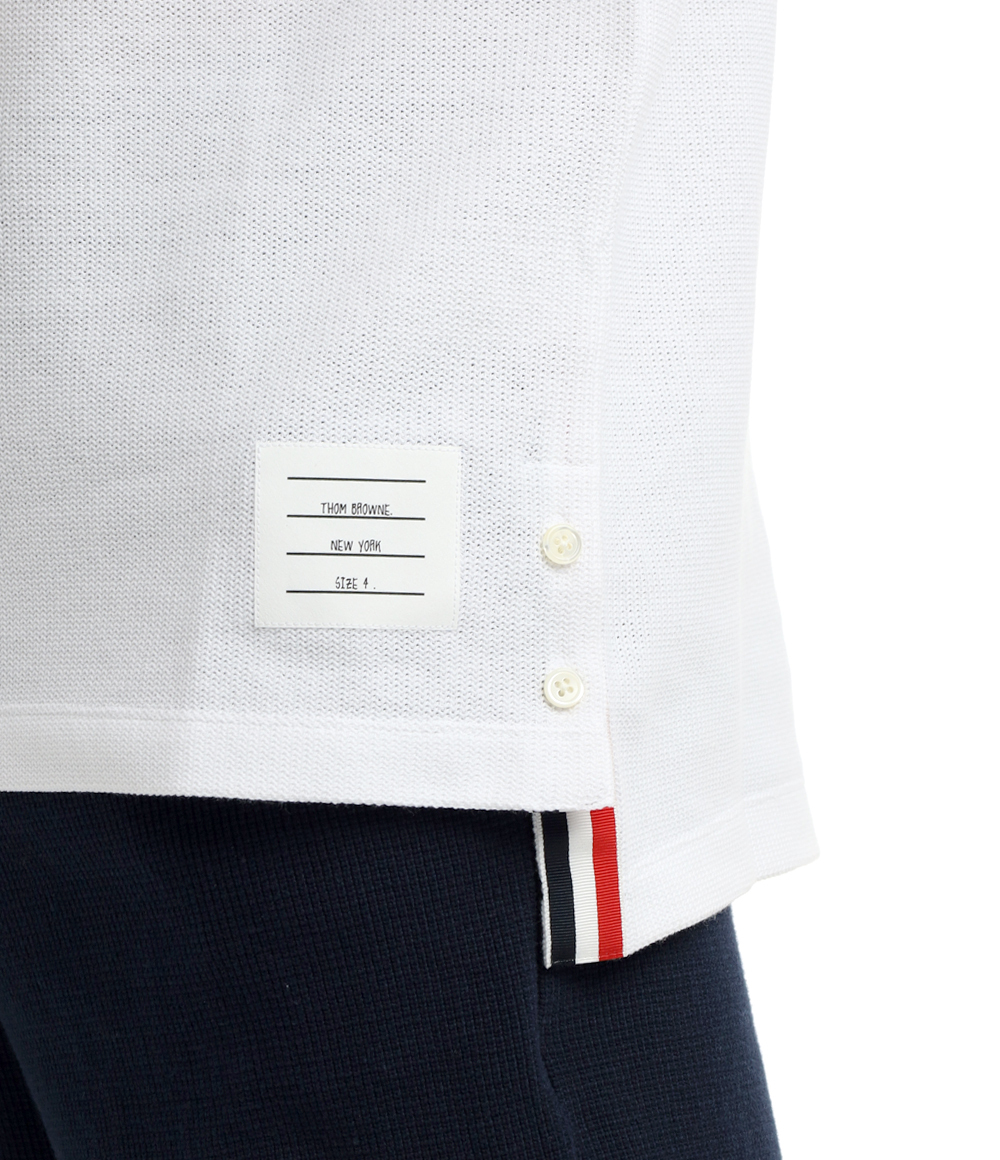 ★THOM BROWNE★トリミング テクスチャー コットン 半袖Tシャツ ☆THOM BROWNE☆トリミング テクスチャー コットン 半袖Tシャツ