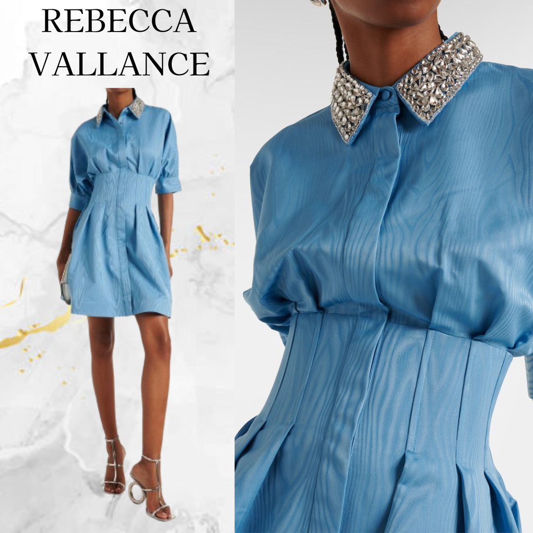 REBECCA VALLANCE☆ビジュー装飾 コルセット ミニドレス