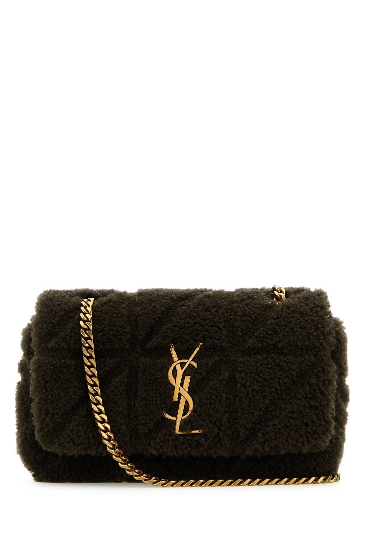 【関税&送料込】Saint Laurent Mud Shearling Jamie Small Shou