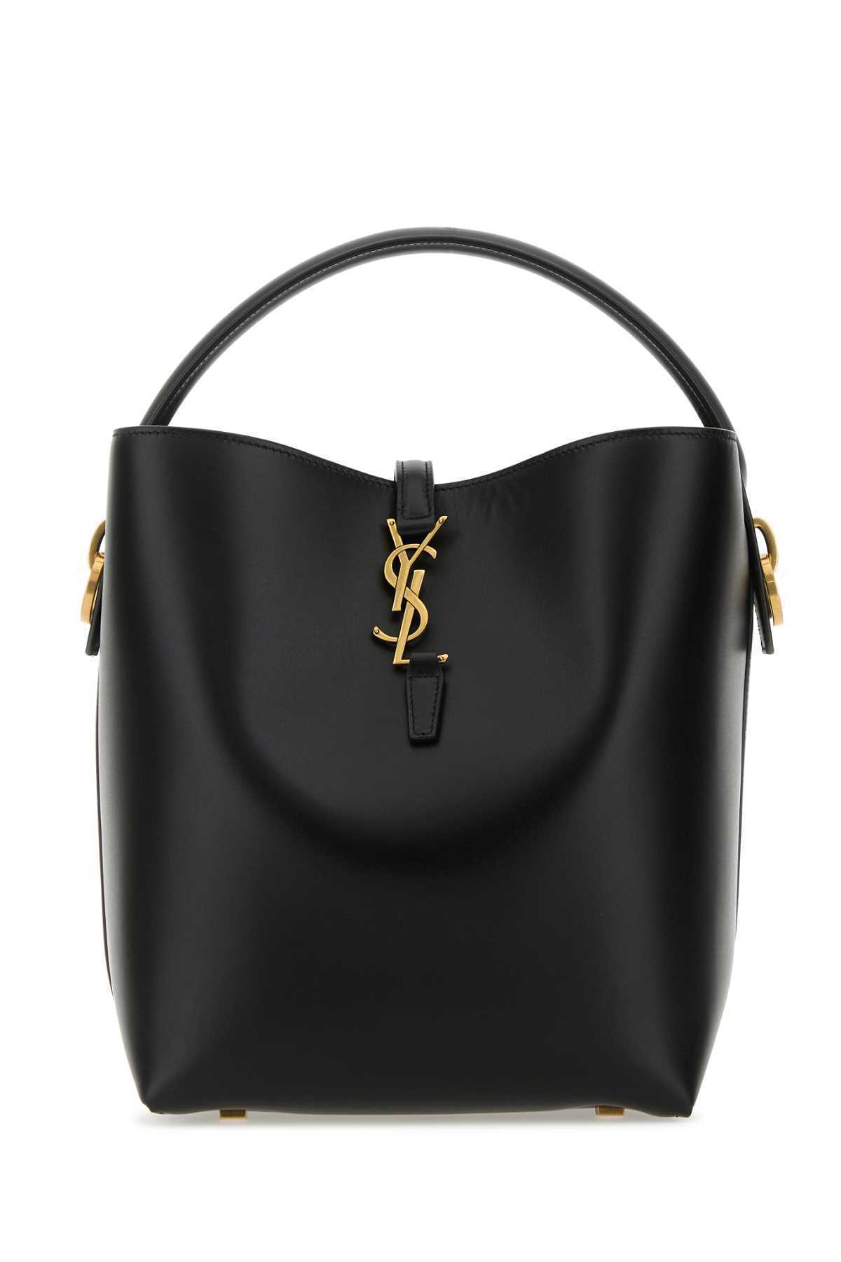 【関税&送料込】Saint Laurent Black Leather Le 37 Bucket Bag