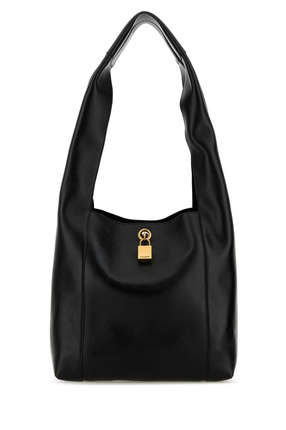 【関税&送料込】Saint Laurent Black Leather Tanger Shopping
