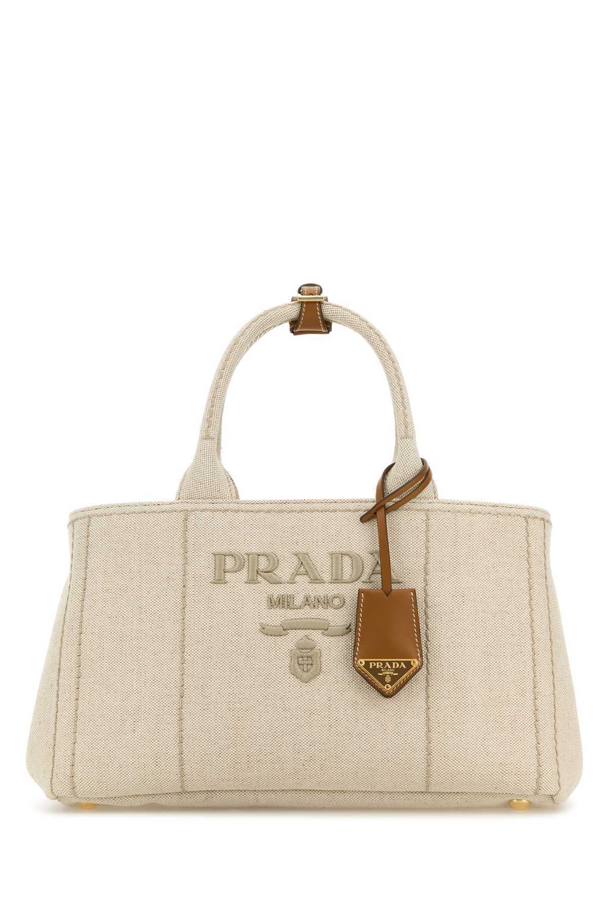 【関税&送料込】Prada Sand Canvas Shopping Bag