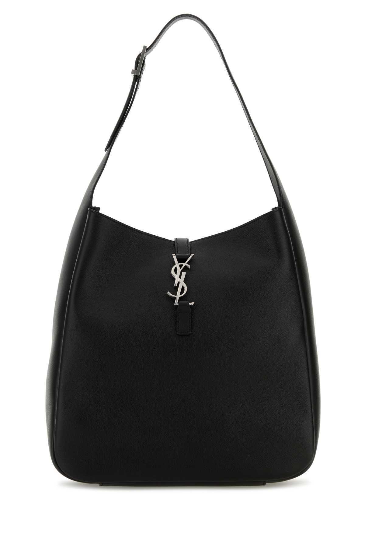 【関税&送料込】Saint Laurent Black Leather Le 5 A 7 Shoulde