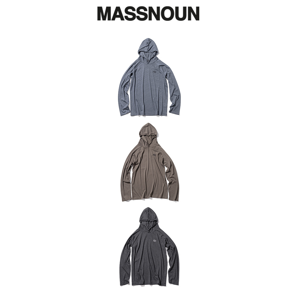 【massnoun】25SS★ Unmeasured Logo Stripe Hoodie