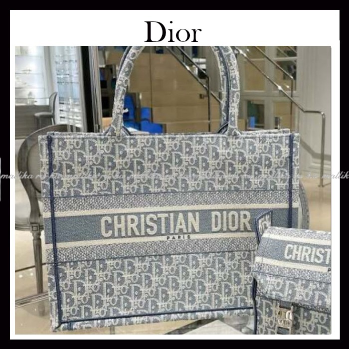 上品カジュアル☆【Dior】 Dior Book Tote バッグ ミディアム