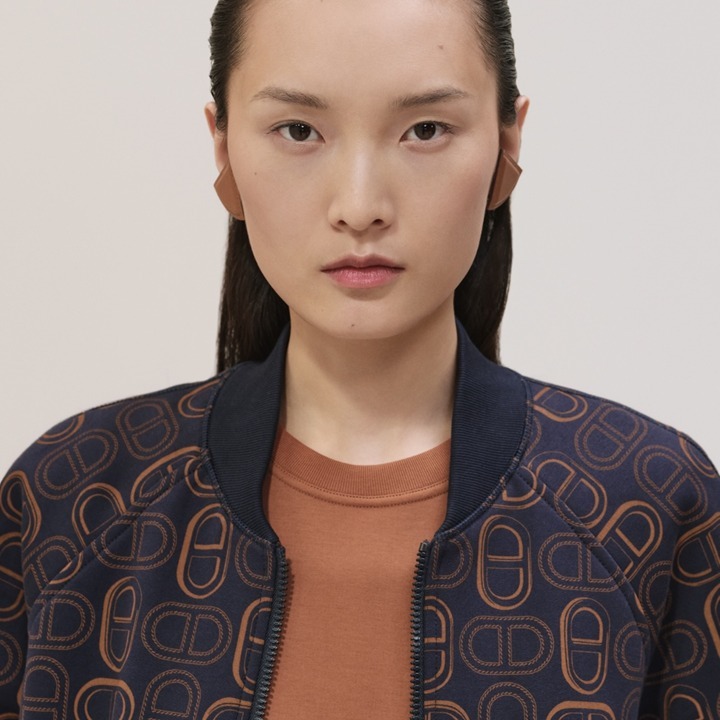 《お洒落☆》HERMES キルティングボンバー ジャケット