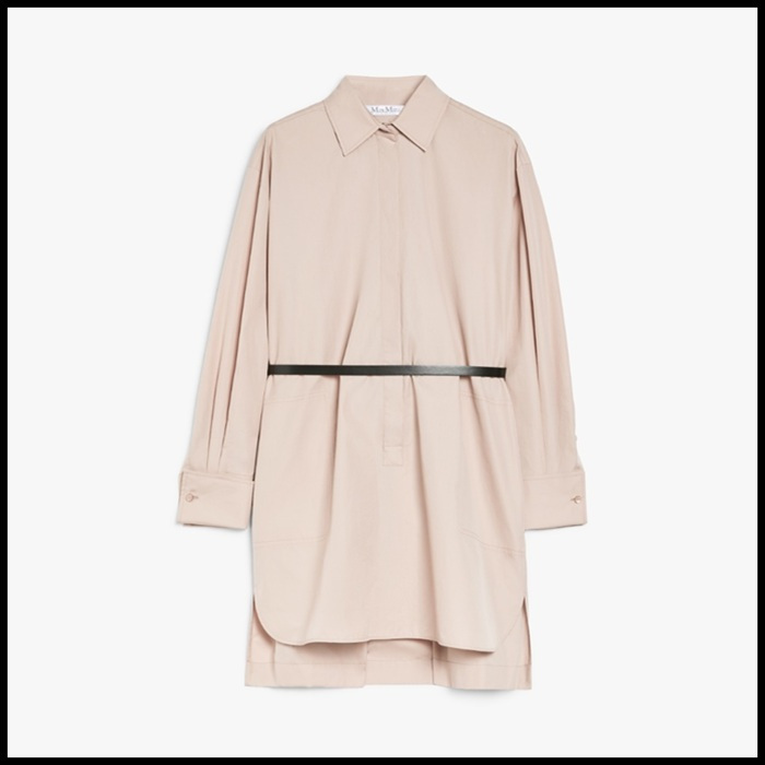 MAXMARA アルカーデ ピュア コットン ポプリン シャツ ドレス