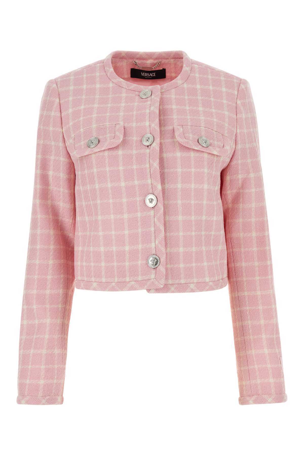 【関税&送料込】Versace Embroidered Tweed Blazer