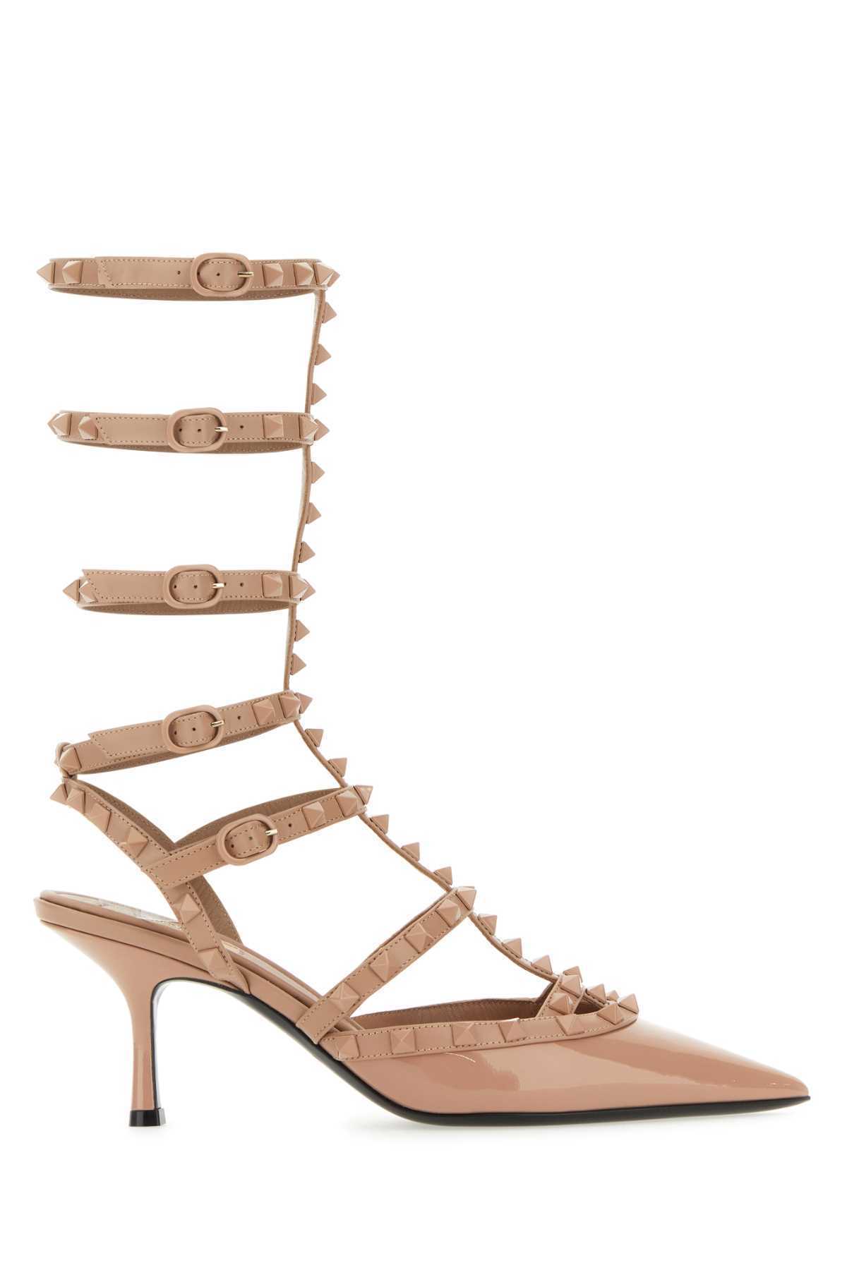 【関税&送料込】Valentino Garavani Powder Pink Leather Rocks