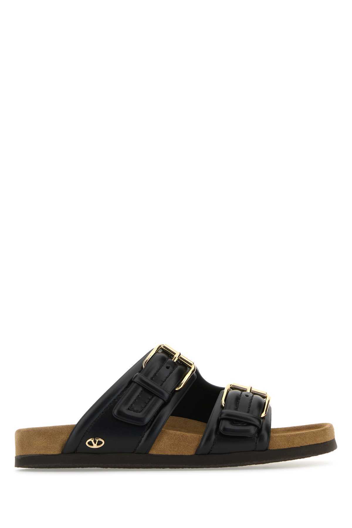 【関税&送料込】Valentino Garavani Black Leather Fussfriend