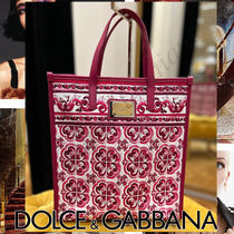 トートバッグ Dolce & Gabbana FW25 (BB7116 BW050I03TN) Small Sicily handbag with Majolica embroidery in Multicolor