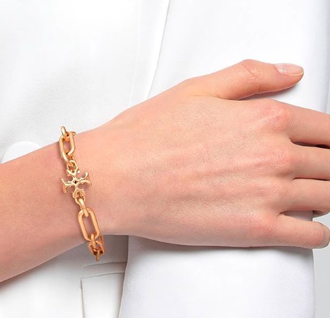ToryBurch ブレスレット ロゴ トリーバーチ チェーン