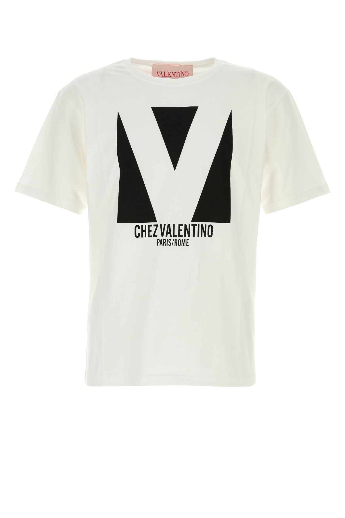 【関税&送料込】Valentino Garavani White Cotton T-Shirt