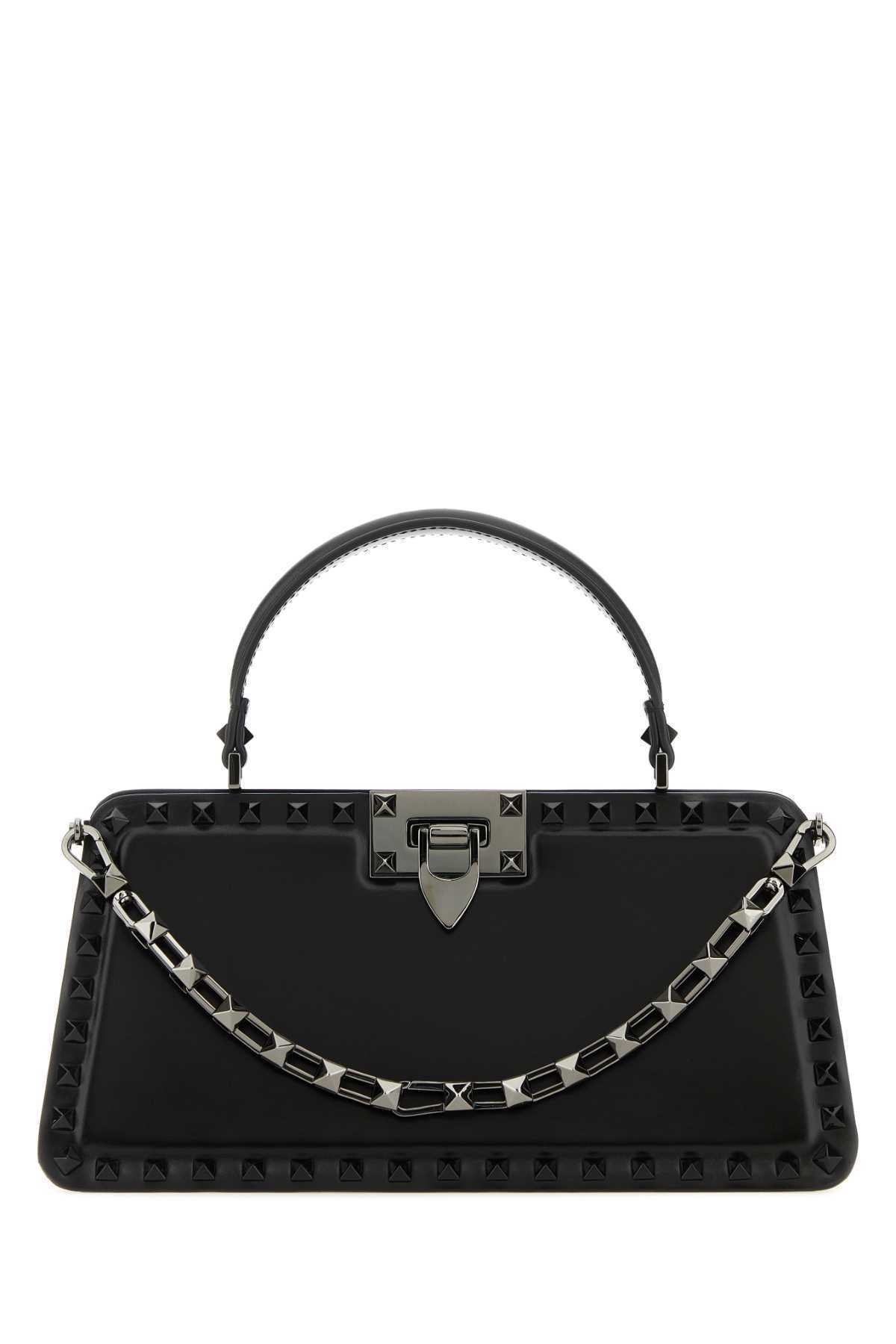 【関税&送料込】Valentino Garavani Black Leather Rockstud Ha