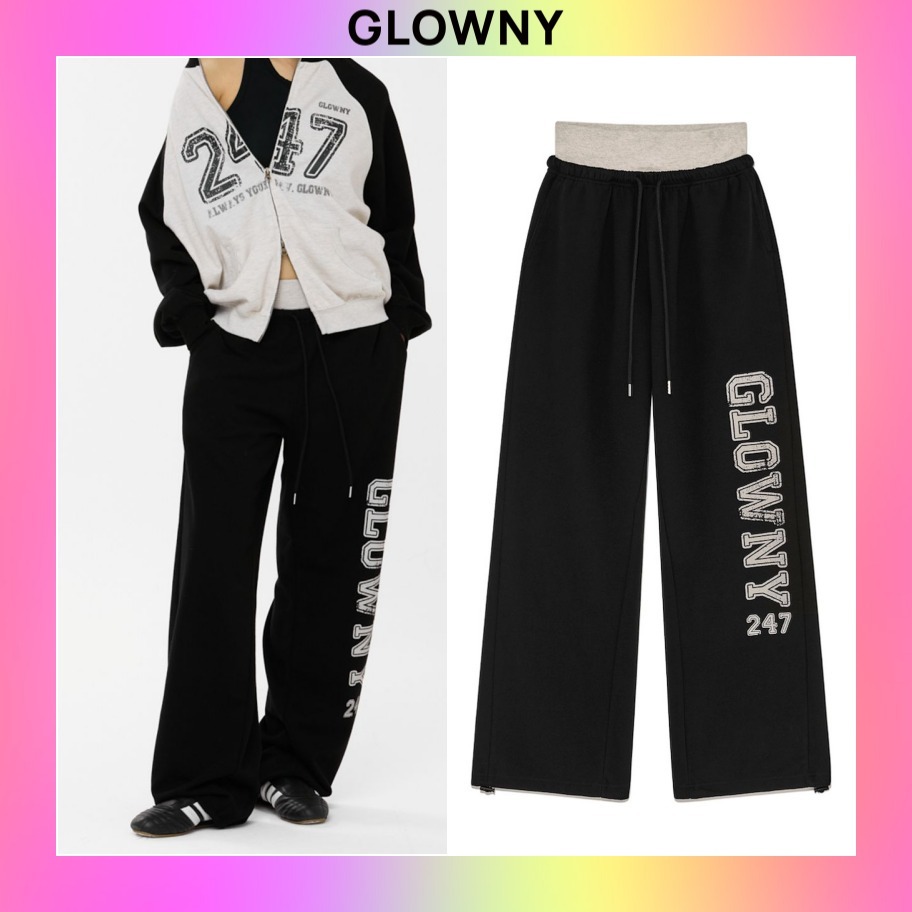 【GLOWNY】25SS★(S,M,L) 247 CONTRAST TRACKSUIT PANTS