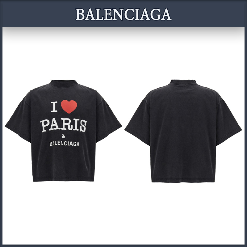 【Balenciaga】★関税込★I LOVE PARISオーバークロップTシャツ