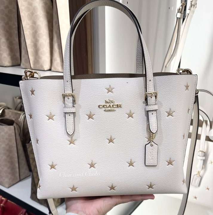 セール☆Coach Mollieモリー25グリッタースター2wayトートバッグ