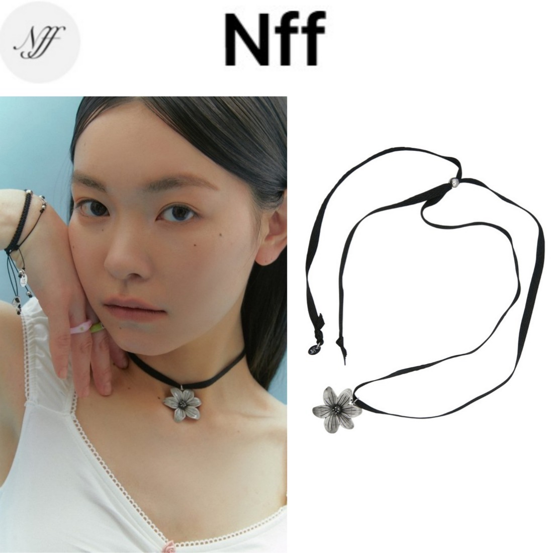 [韓国人気ジュエリー] nff petal pendant necklace