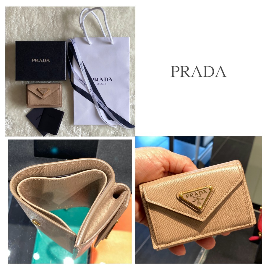 セール関税込★PRADA★サフィアーノ3つ折りMINI財布♪CAMMEO