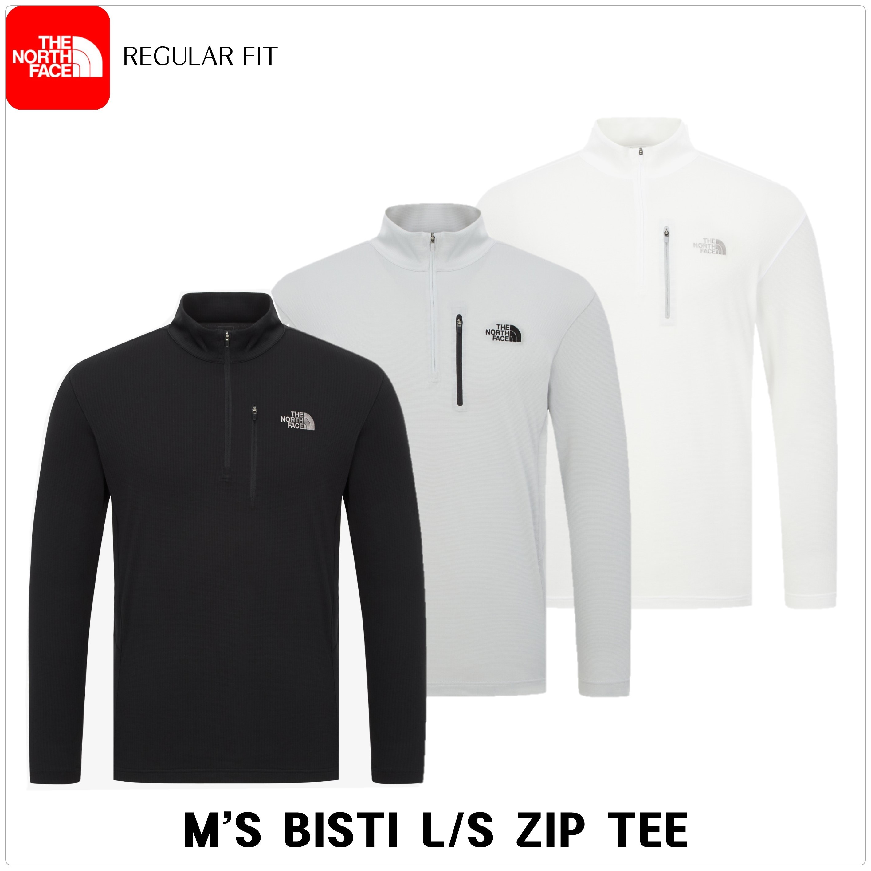 [ノースフェイス]M'S BISTI 長袖 ZIP Tシャツ★新作・25SS★男女