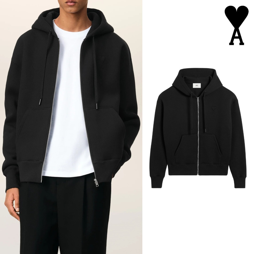 Ami Paris アミ パリス ハートフレンド ジップパーカー
