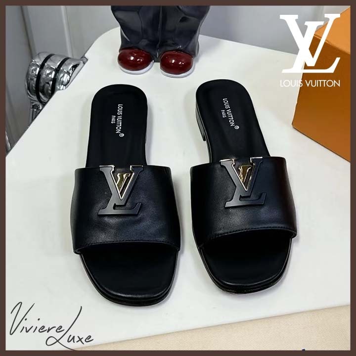 【上品カジュアル◎】LV カプリミュール レザーサンダル
