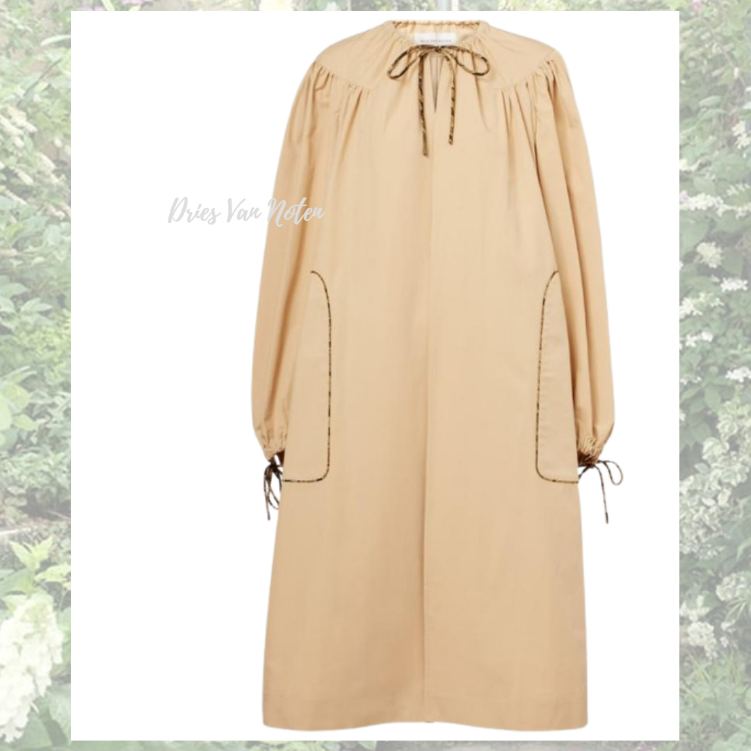 ☆DRIES VAN NOTEN☆ アニマルディテールポプリンロングコート♪