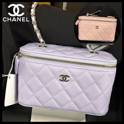 バニティバッグ パープル（紫）系 CHANEL(シャネル) ショルダー