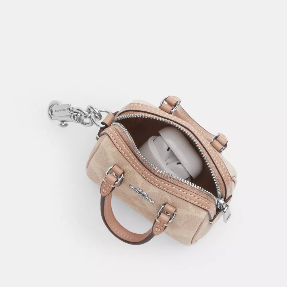 COACH】コーチ ミニ ローアン バッグ チャーム・キャンバス
