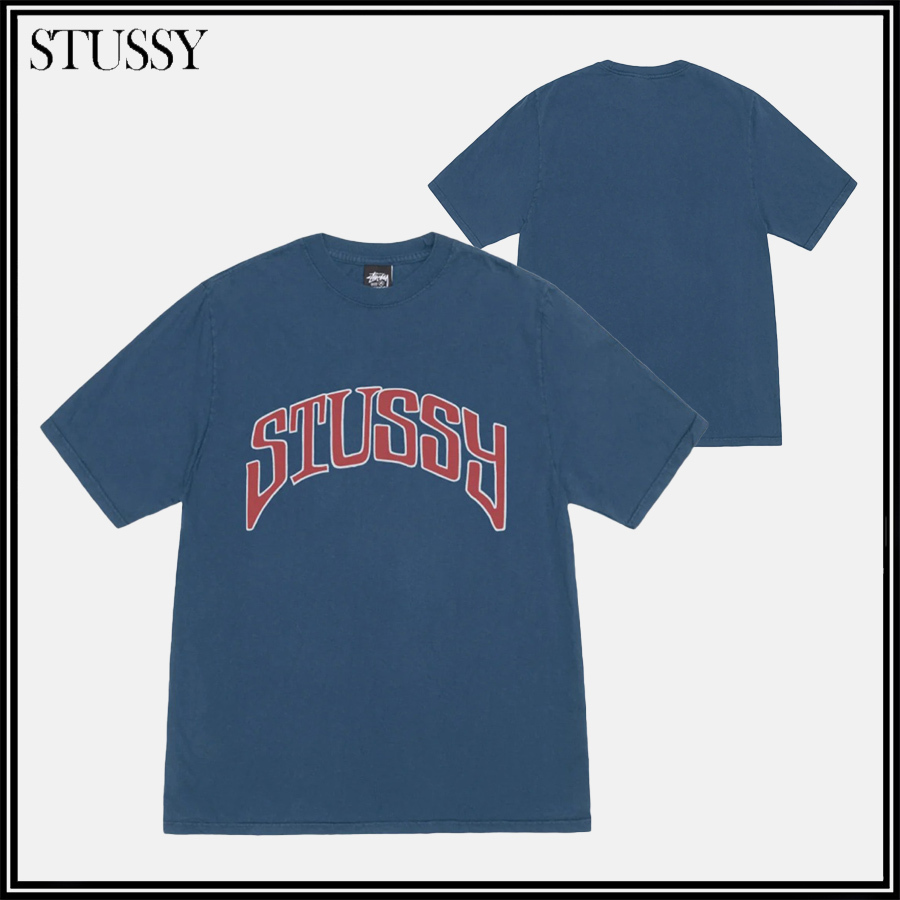 ★STUSSY★PIGMENT DYED ARCHED T-シャツ★追跡可