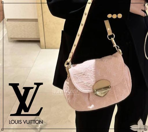 《25SS★》Louis Vuitton ショルダーバッグ デニム ピンク