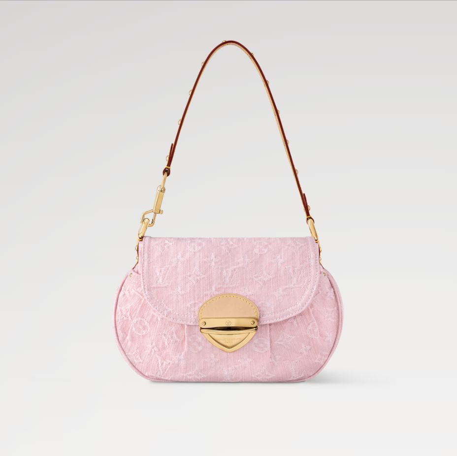 《25SS★》Louis Vuitton ショルダーバッグ デニム ピンク