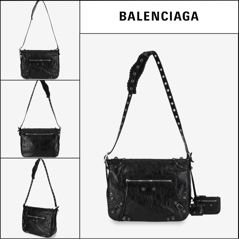 【BALENCIAGA】Le Cagole Medium Messenger Crossbody Bag Black