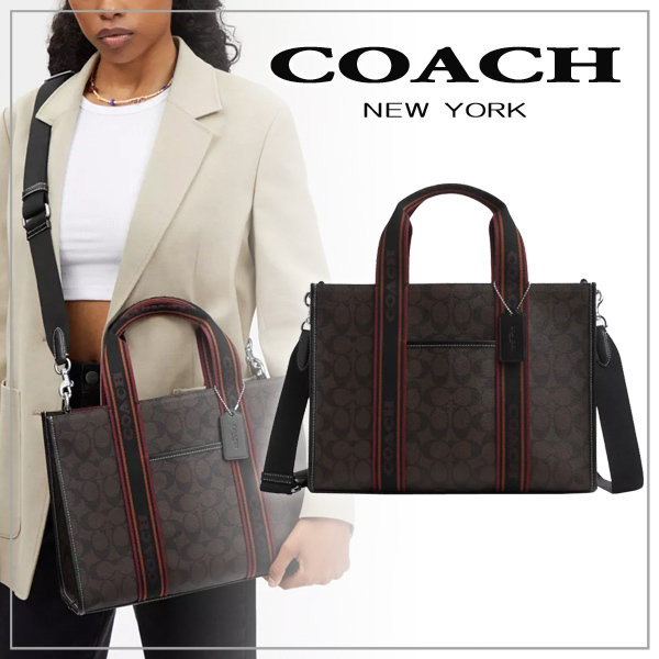 【COACH】コーチ スミス トート・シグネチャー キャンバス