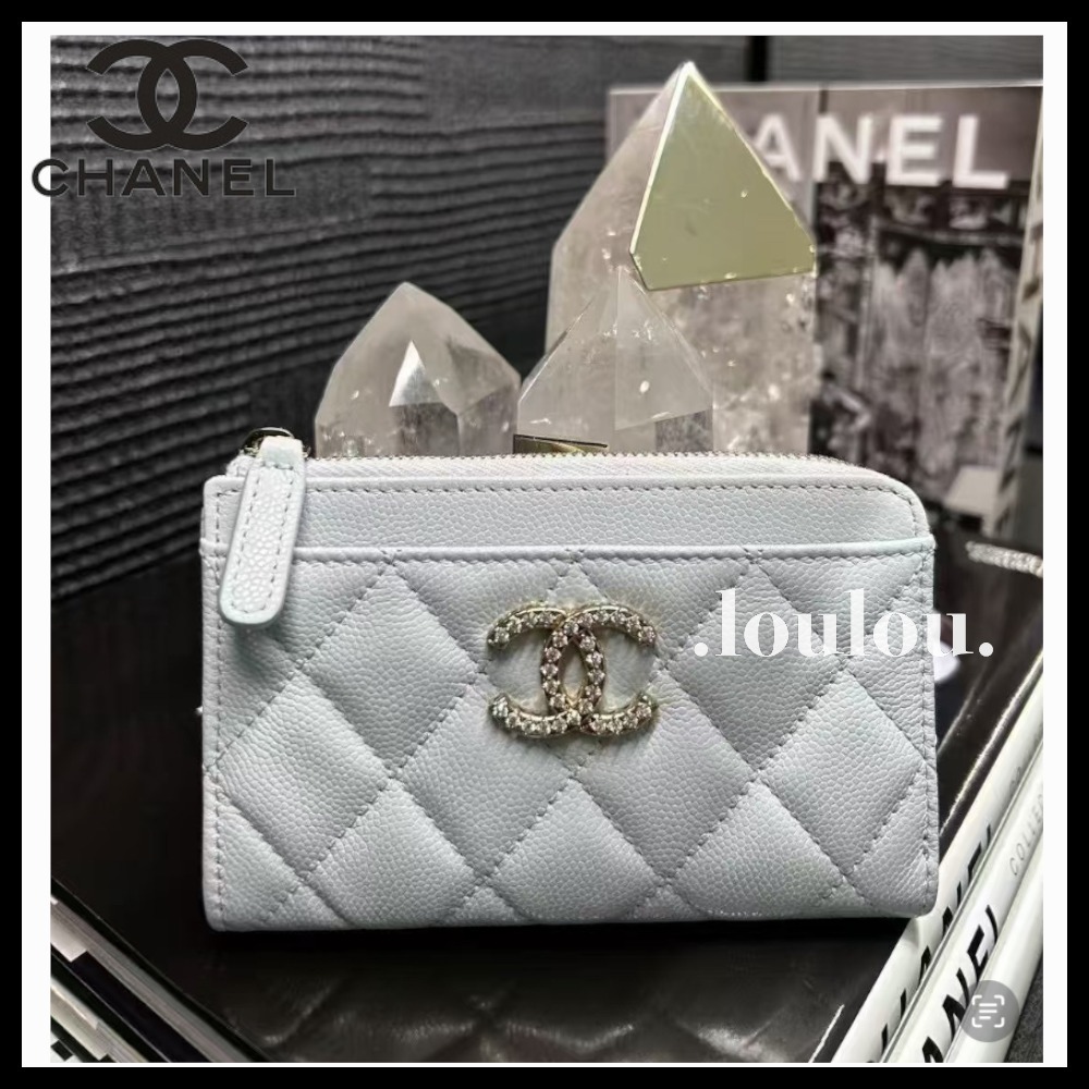 【輝くストラスCCロゴが魅力的☆】CHANEL フラグメントケース