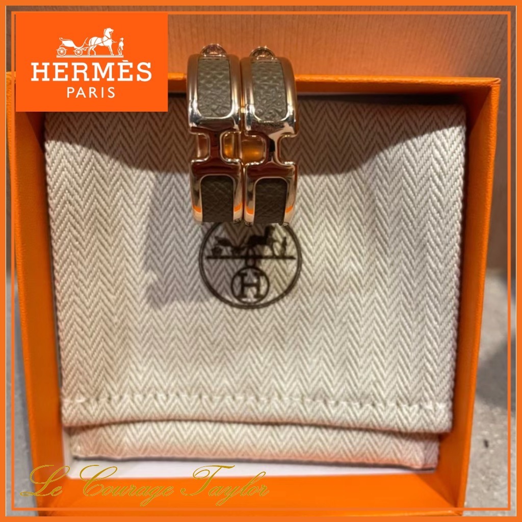 エトゥープ♪【HERMES】エルメス ピアス オランプ