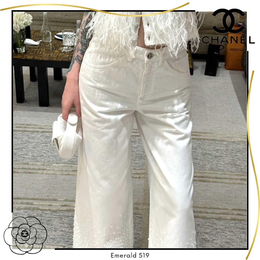 【最新作♡2025SS】CHANEL ジーンズ ビーズが煌めく