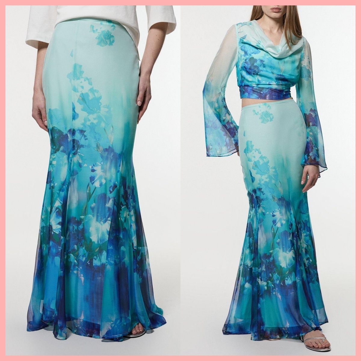 日本未入荷★Karen Millen 花柄マーメイドスカート