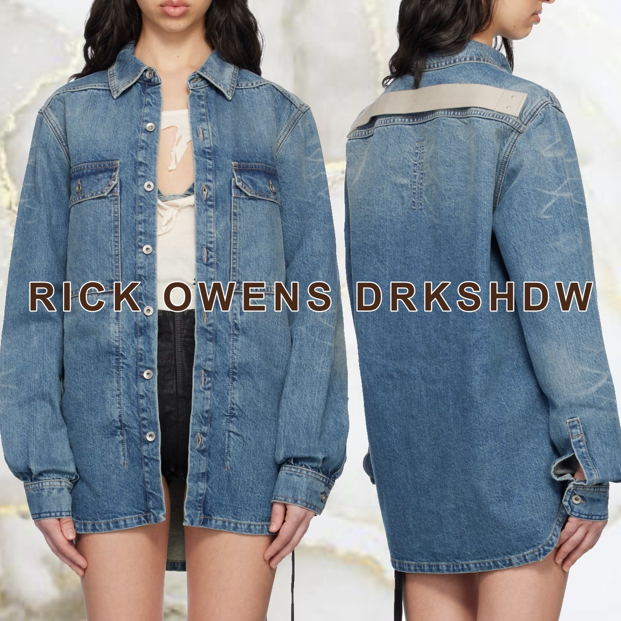 【RICK OWENS】DRKSHDW Hollywood Outershirt デニムジャケット