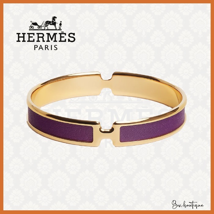【魅惑のパープルで視線を奪う】HERMES オランプブレスレット