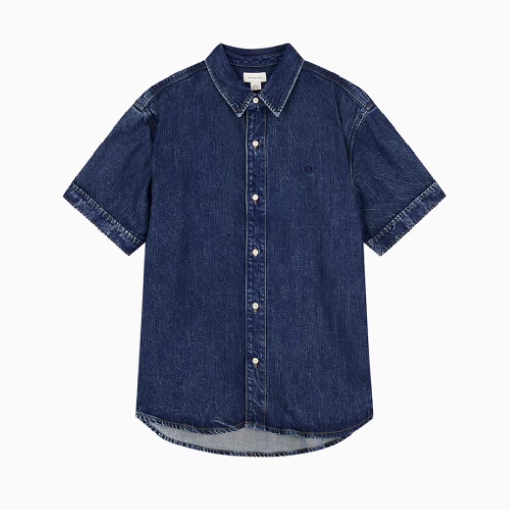 ☆COMME des GARCONS☆ Men's Overfit Dark Blue Tencel Short S