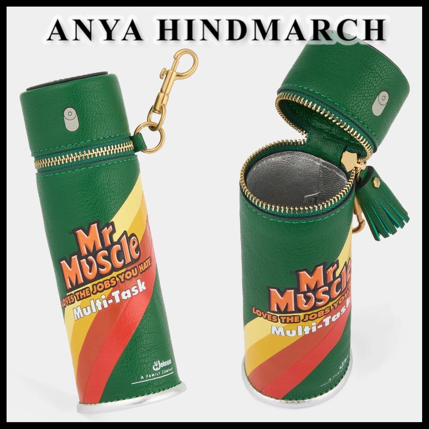 限定【Anya Hindmarch】Mr Muscle ロゴ コインケース チャーム