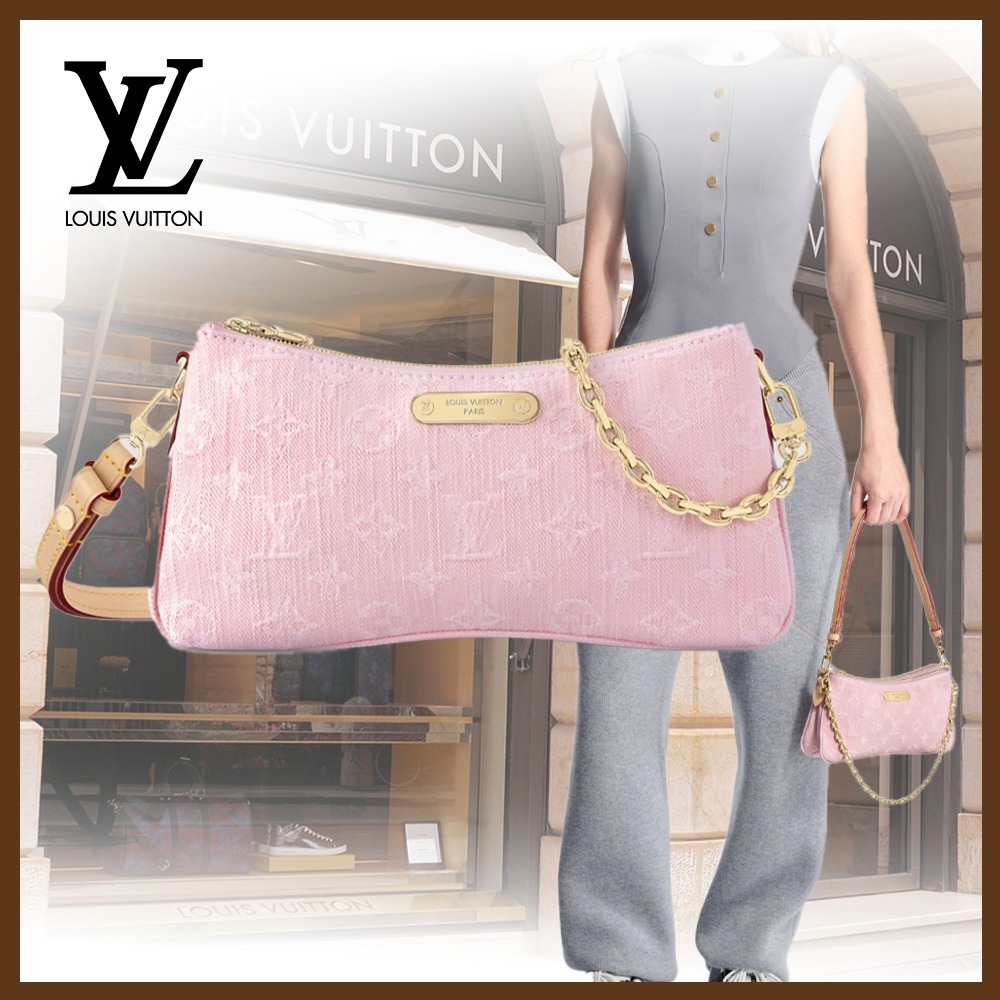 【新作☆大人可愛い】LV ポシェット リヴ モノグラデニム バック