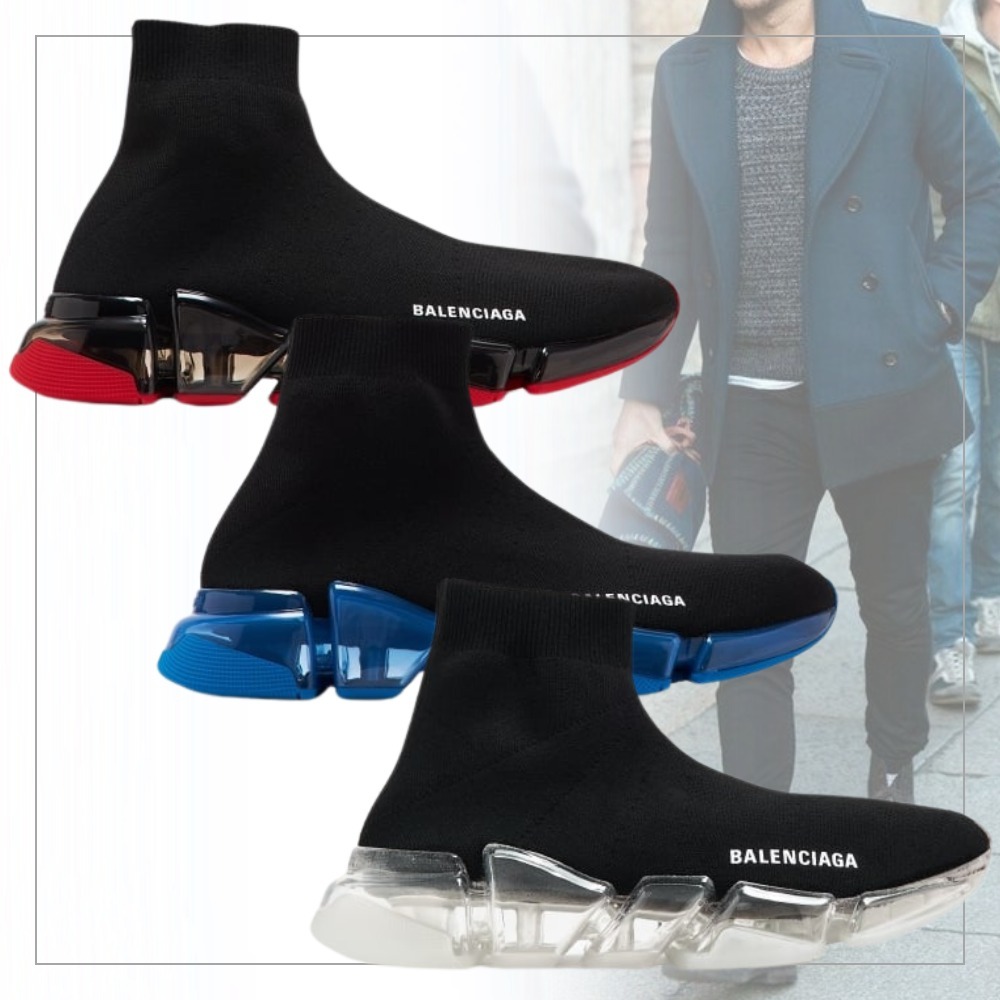 《高級感抜群》【BALENCIAGA】Speed 2.0 clear sole スニーカー