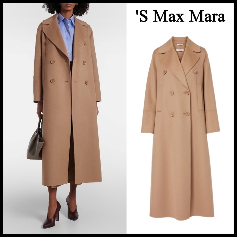 【‘S Max Mara】Custodi ピュア ウール ダブルブレスト コート